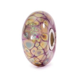 1 - Trollbeads Flower Mosaic Purple glass TGLBE-20054