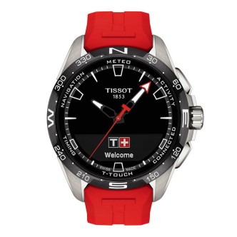 1 - Orologio Tissot T-Touch Connect Solar caucciù rosso uomo T121.420.47.051.01