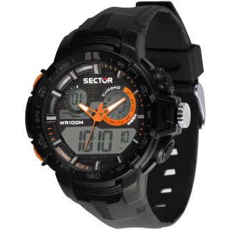 1 - Watch Sector Digital Man Analog and digital plastic strap collection Ex-47 R3251504008