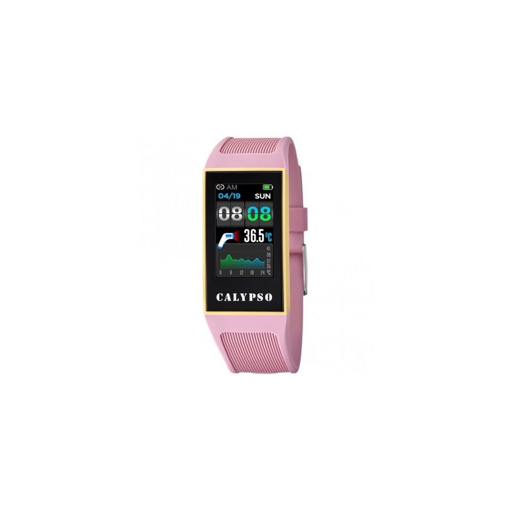 1 - Calypso pink woman smartwatch K8502 / 1 with replacement strap