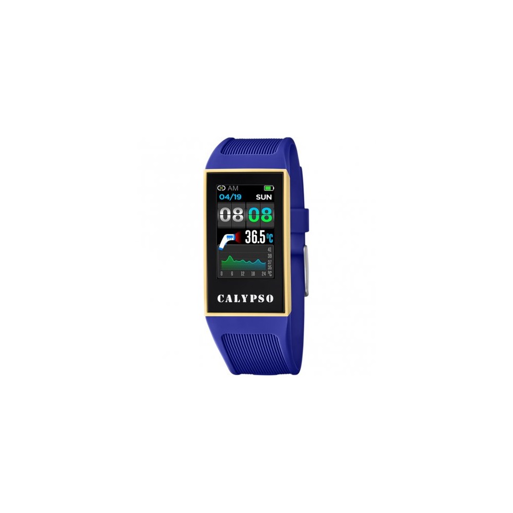 1 - Calypso blue men's smartwatch K8502 / 2 with replacement strap