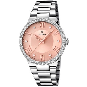 1 - Festina woman only time Mademoiselle watch with crystals F16719 / 3