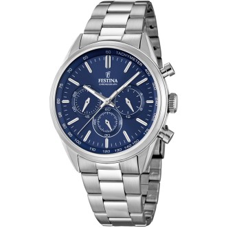 1 - Festina Timeless blue men's chronograph watch F16820 / 2