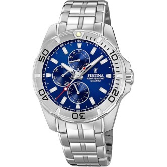 1 - Festina men's multifunction watch blue steel F20445 / 2