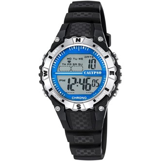 1 - Calypso Kids black and blue digital watch K5684 / 1 resin