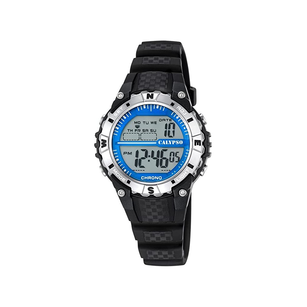 1 - Calypso Kids black and blue digital watch K5684 / 1 resin