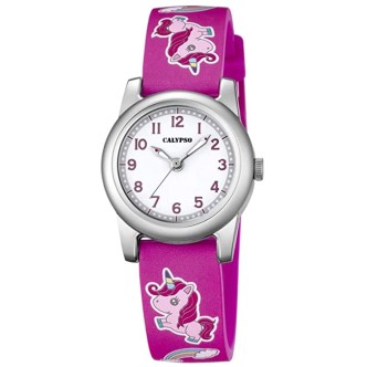 1 - Calypso Kids unicorn girl watch purple K5713/B plastic