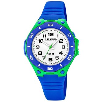 1 - Calypso Sweet Time blue and green time only child watch K5758 / 5