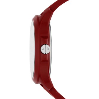 1 - Orologio uomo Armani Exchange rosso silicone solo tempo AX2422