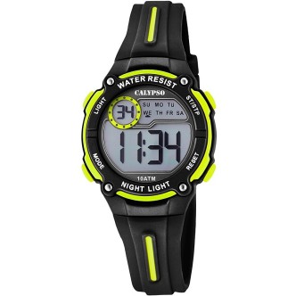 1 - Orologio bambino digitale Calypso nero e giallo K6068/5 Digital Crush