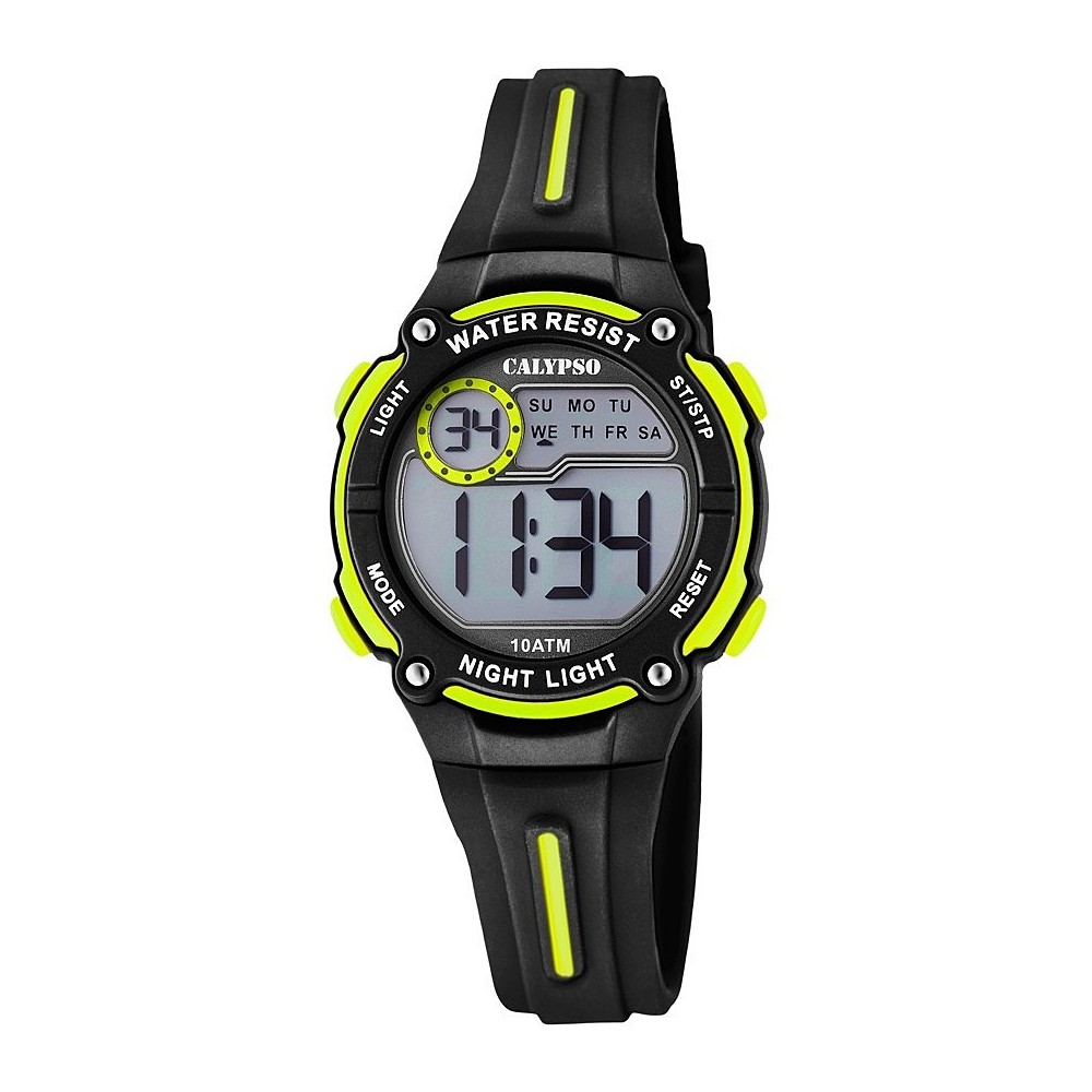 1 - Calypso black and yellow digital child watch K6068 / 5 Digital Crush