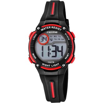 1 - Calypso black and red digital child watch K6068 / 6 Digital Crush