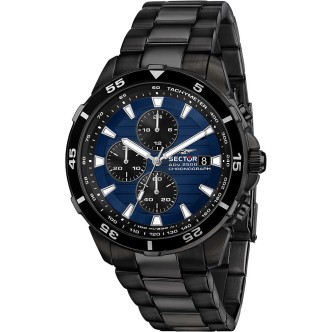 1 - Orologio Cronografo uomo Sector nero ADV2500 R3273643001 acciaio