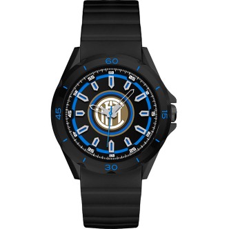 1 - Orologio Inter nero uomo solo tempo Lowell silicone P-IN460XN2