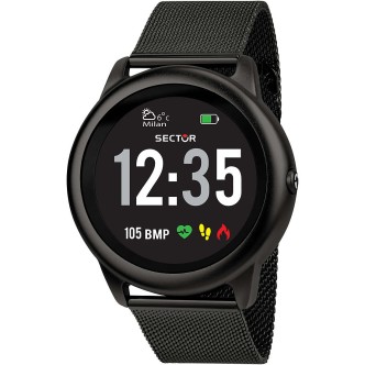 1 - Smartwatch man Sector black S-01 R3251545001 Digital Black