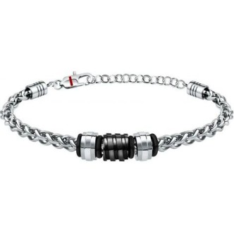 1 - Sector Ceramic Black SAFR15 steel man bracelet