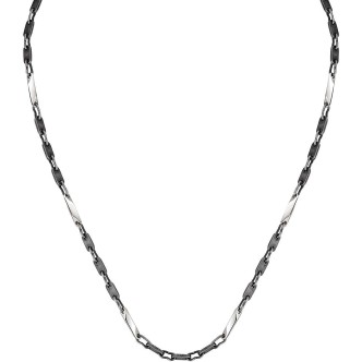 1 - Sector Energy SAFT40 men's black and silver steel necklace