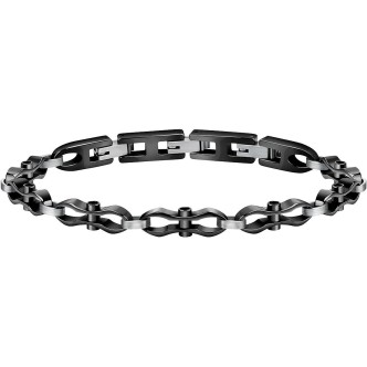 1 - Bracciale uomo Sector Energy acciaio finitura nera SAFT50