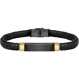 1 - Sector Bandy SZV83 men's bracelet in steel PVD Gold with enamel