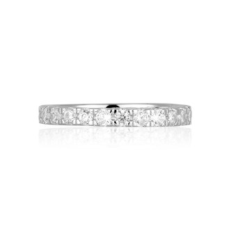 1 - Eternity ring for woman Mabina Argento with zircons 523002/13 size 13