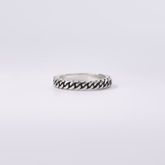 1 - Groumette woman ring Mabina Burnished silver 523190-19