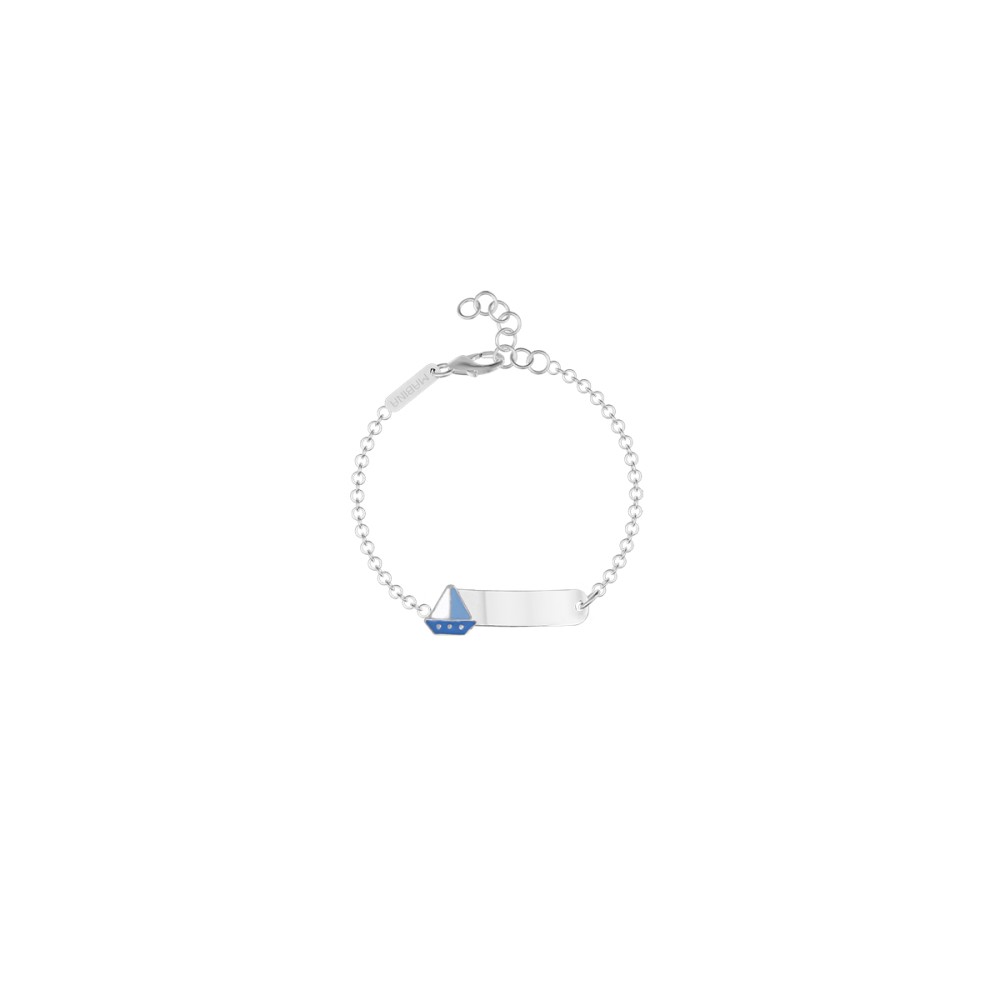 1 - Mabina newborn boat bracelet 533387 925 silver with enamel and plate