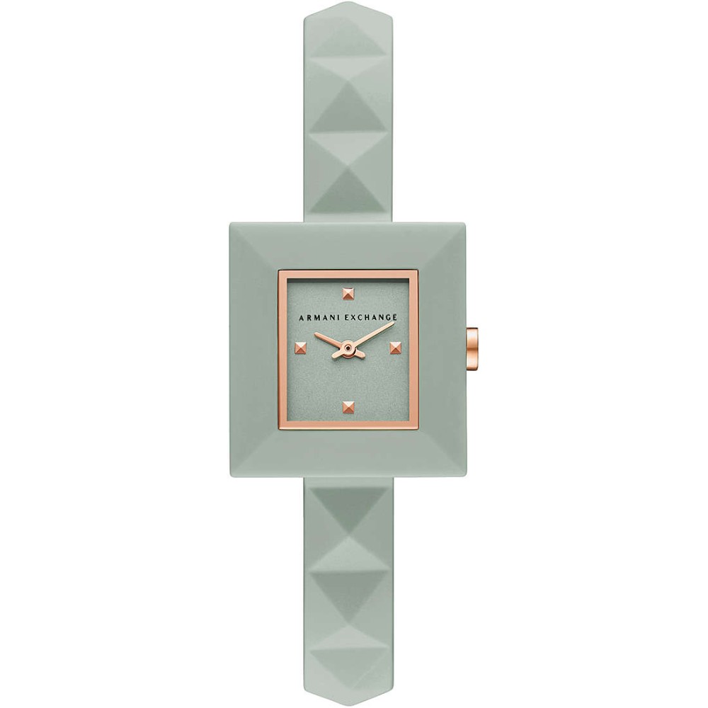 1 - Armani Exchange Karla Nylon women's watch green AX4404