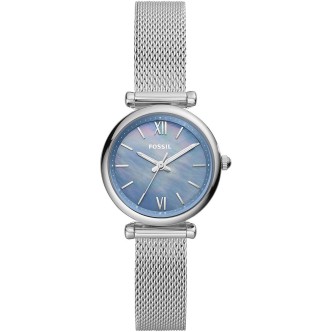 1 - Orologio donna Fossil solo tempo madreperla blu Scarlette Mini ES5083