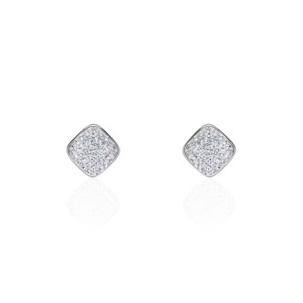 1 - Stroili Phantasya women's rhombus earrings steel with crystals 1670610