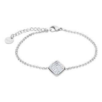 1 - Stroili Phantasya steel rhombus bracelet for women with crystals 1671112