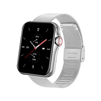 1 - Smartwatch unisex Smarty Milan silver mesh SW022G zinc and steel