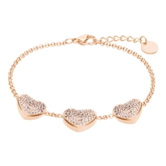 1 - Bracciale donna cuore rosato Stroili Phantasya acciaio 1671114