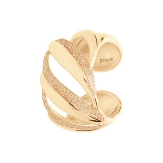 1 - Stroili Soft Dream rosy woman ring with brass band with crystals 1671160