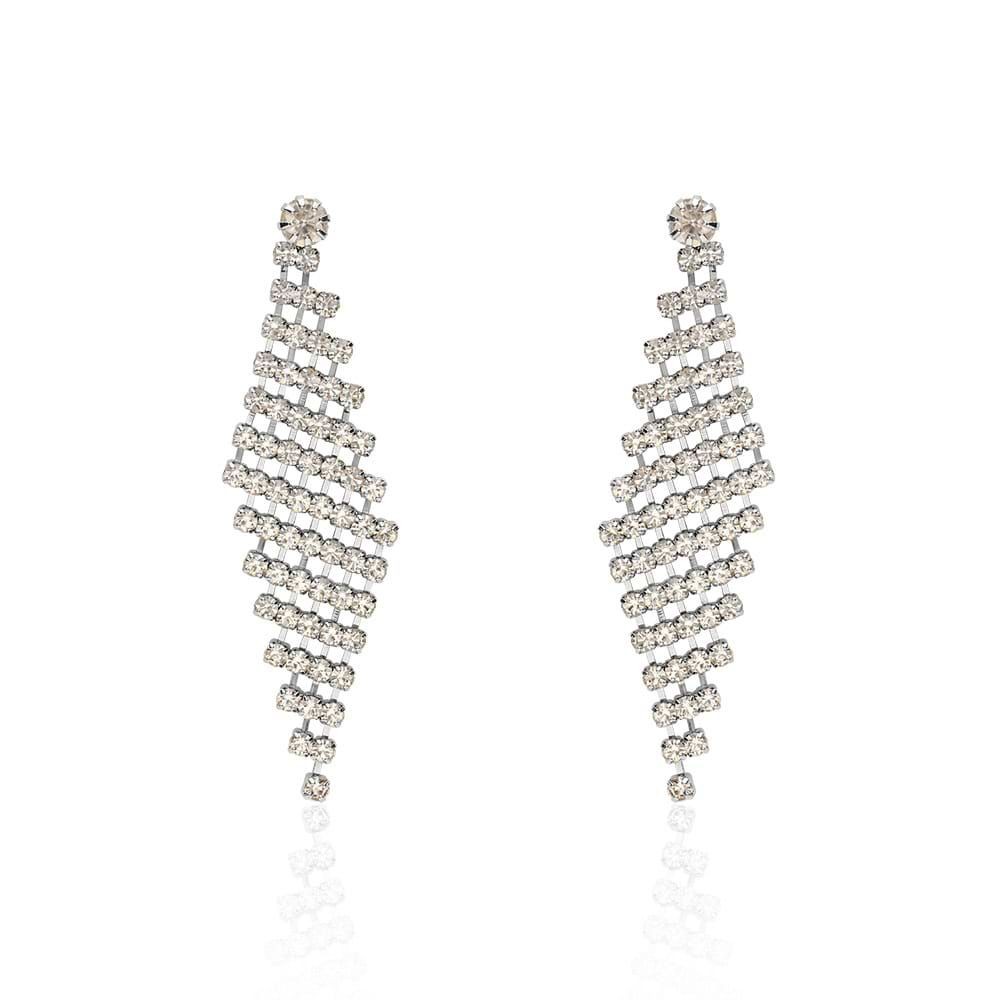 1 - Stroili Romantic Shine rhodium-plated rhinestone earrings 1671157