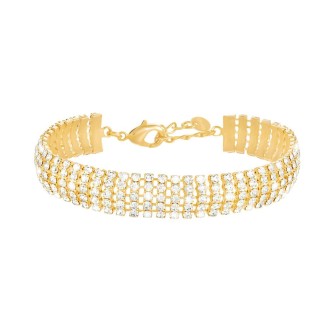 1 - Bracciale dorato strass Stroili Romantic Shine 1671153