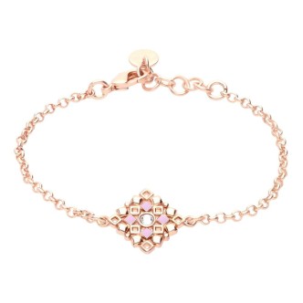 1 - Bracciale donna rombo Stroili ottone rosato 1671096 Crystal Bubble