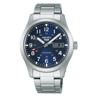 1 - Seiko 5 Sport automatic watch blue SRPG29K1 steel