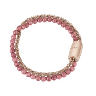 1 - Breil pink agate and steel TJ3015 Magnetic System bracelet