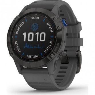 1 - Garmin Titanio uomo Fenix 6 Pro Solar Slate Grey 010-02410-11