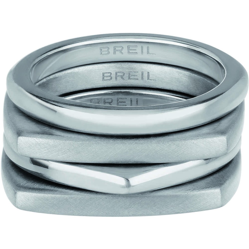 1 - Breil Tetra woman ring steel TJ3017.