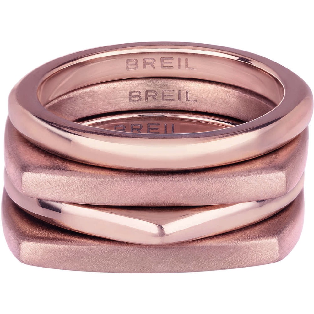 1 - Breil Tetra woman ring rose steel TJ3020