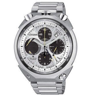 1 - Citizen Super Titanium Bull Head Chronograph Eco Drive AV0080-88A men's watch