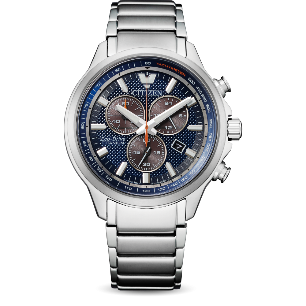 1 - Orologio uomo Citizen Super Titanio Cronografo Eco Drive AT2470-85L