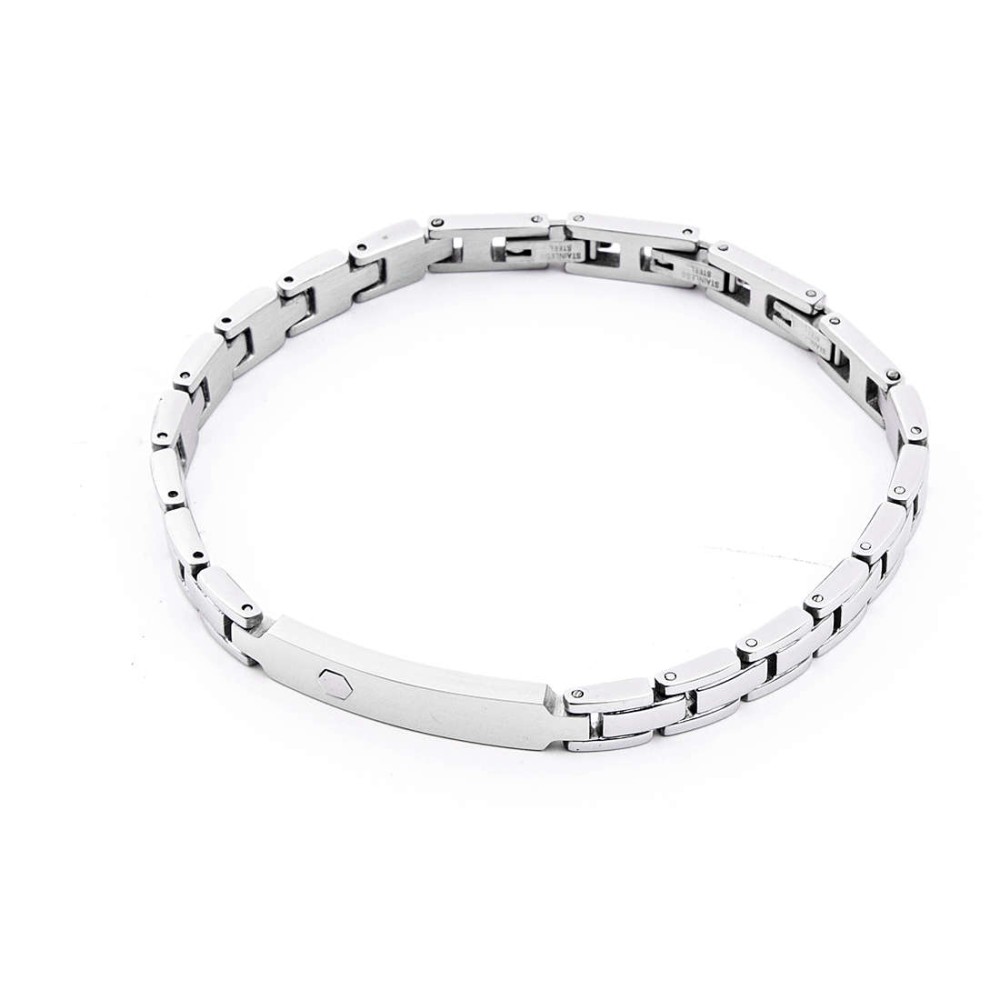 1 - Men's bracelet with 4UBR4134 4US Cesare Paciotti steel plate