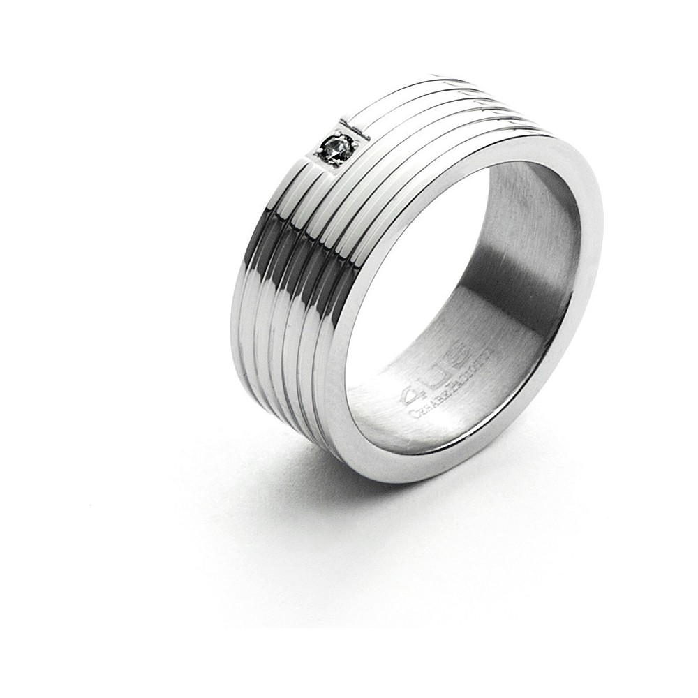 1 - Ring with zircon steel 4UAN3840-22 Line collection