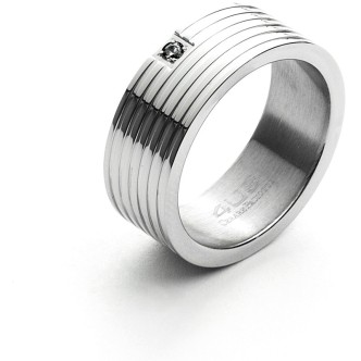 1 - Ring with zircon steel 4UAN3840-24 Line collection