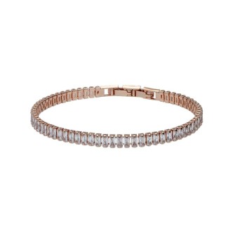 1 - Bracciale donna Stroili strass 1665952 metallo rosato