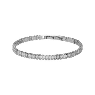 1 - Stroili rhodium metal rhinestone woman bracelet 1665951 romantic shine