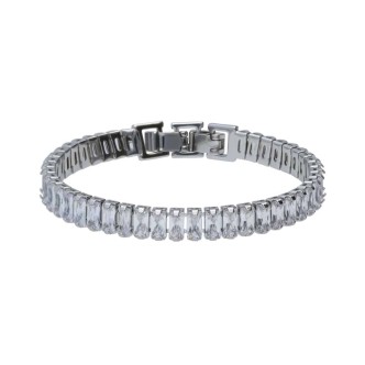 1 - Bracciale donna Stroili strass metallo rodiato 1665953 romantic shine