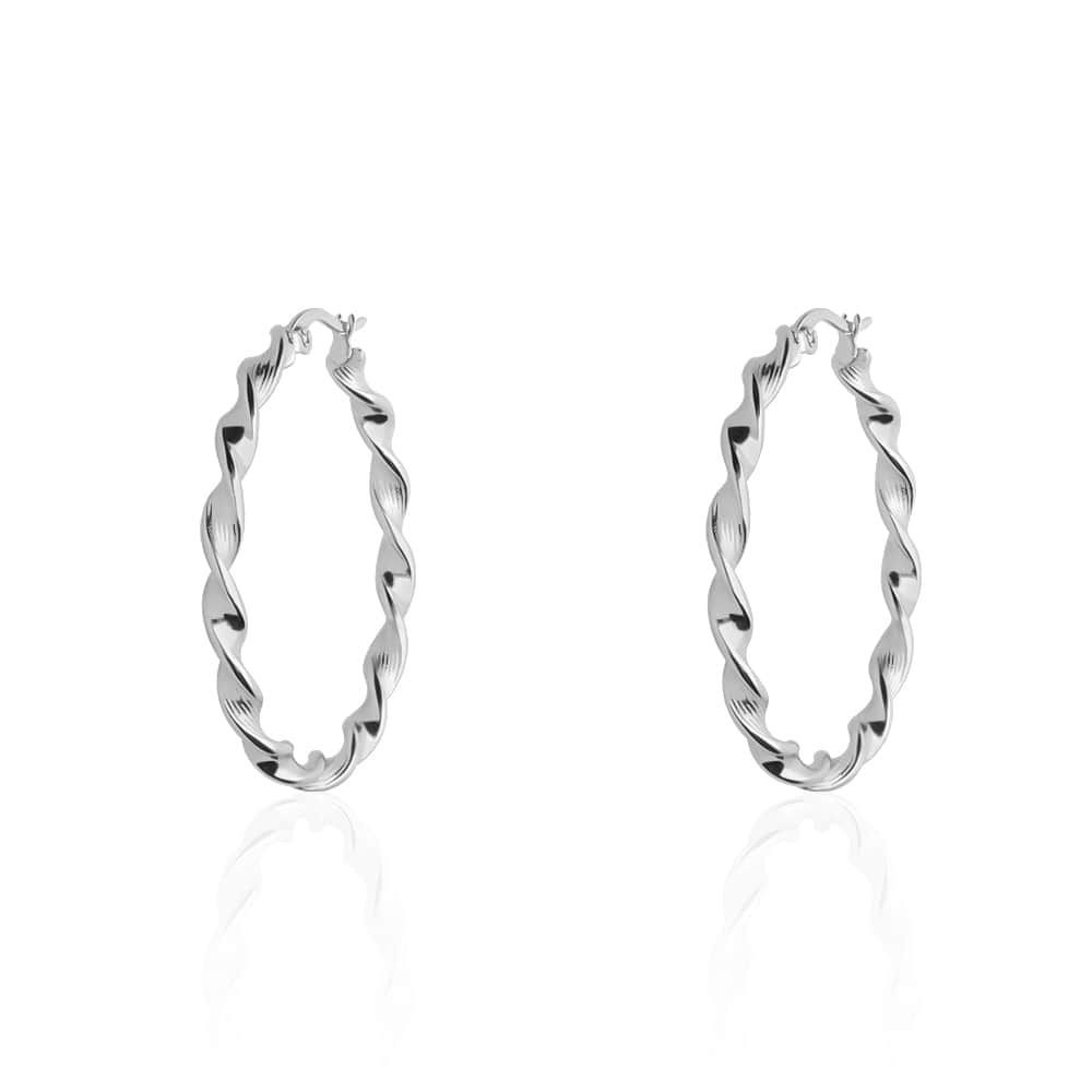 1 - Stroili braided steel woman earrings 1671132 lady code